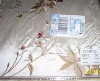 NEW JC PENNEY HOME COLLECTION ROSE FLORAL SHEER VALANCE 18 x 60  
