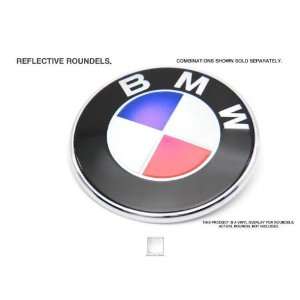   Emblems  7 Piece Kit For Any BMW  9pcs for Z3 Z4  Reflective  White