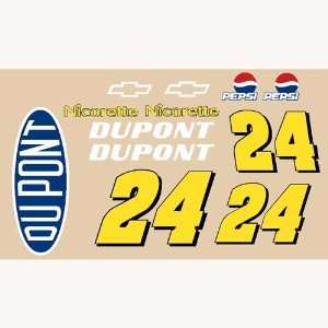 Go Fast   #24 Dupont Sticker Kit, 4.5 Inch (Slot Cars 