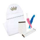 Kushies Bedtime Hooded Towel and Toothbrush Gift Set for Boys