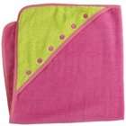 Elegant Baby Hooded Towel / Pink & Green