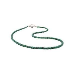    35 Carat All Natural Emerald Necklace with Magnetic Clasp Jewelry