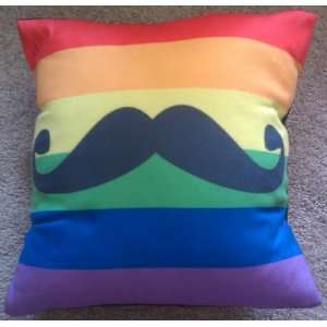  Pride Mustache Pillow