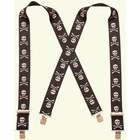   Pants/Belt Suspenders   48 Inches Long, USA Made, Skull & Cross Bones