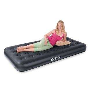   Twin Airbed Velvet Flocked Inflatable Mattress with Pump  67793E