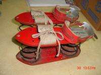 Red Rocket Metal Bouncy Spring Space Shoes 50s 60s ?  