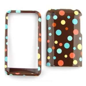 Apple iPhone 3G/3GS Little Tiny Polka Dots on Brown Hard 