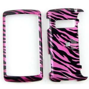  LG ENV 3 / ENV3 vx9200 Transparent Design, Hot Pink Zebra 