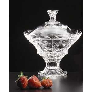  7 LAURUS COLLECTION RCR CRYSTAL COVERED FOOTED BOWL