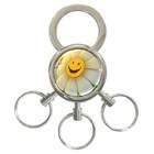 pack of 60 key chain split ring keychain with enameled smiley pendant 