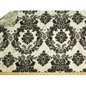  Ivory Flocking Taffeta 100% Polyester Fabric By the Yard 