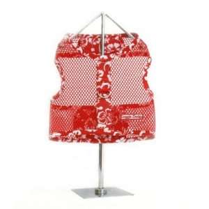    Red Hawaiian Netted Harness Vest with Leash XL 