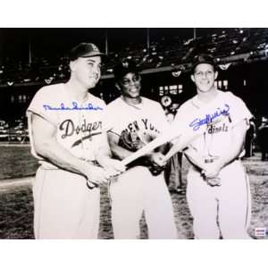 Duke Snider Autographed Picture   STAN MUSIAL & 16x20 PSA DNA