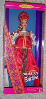 Up for auction is a 1996 edition of the RUSSIAN Barbie. She has never 