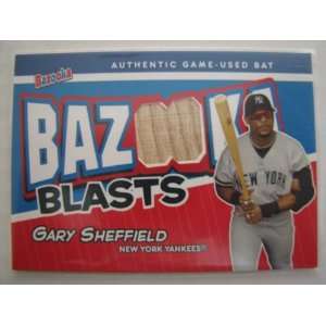  2004 Topps Bazooka Gary Sheffield Yankees Blasts GU Bat 