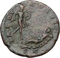 Antoninus Pius,140AD.,Rome.AE As. Mars seducing Vestal Virgin Rhea 