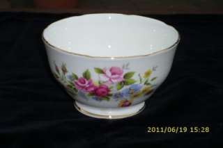 Duchess China Sugar Bowl June Bouquet Pattern VGC # 329  