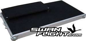 Tiered 2 Level Guitar pedal Board Swan Flight Case  