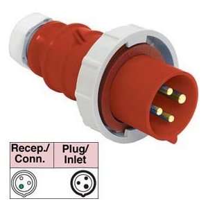 Bryant 360p7w Plug, 2 Pole, 3 Wire, 60a, 480v Ac, Red 