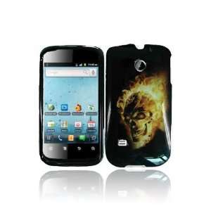  Huawei M865 Ascend 2 Graphic Case   Fire Skull (Free 