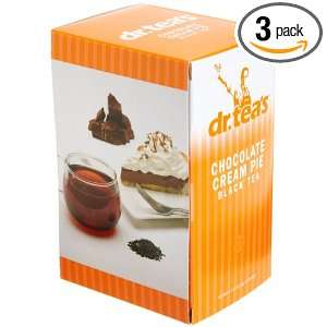 dr. teas Chocolate Cream Pie Black Tea, 18 Count Tea Bags (Pack of 3 