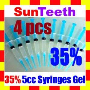 4pcs 35% Teeth Whitener Tooth Gel Whitening Syringes  