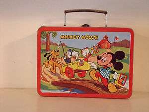 Excellent 1954 MICKEY MOUSE & DONALD DUCK Lunchbox By, Adco Liberty 