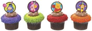 12 cupcake PICKS new WINNIE THE POOH party CAKE piglet  