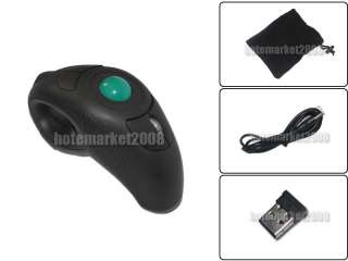 4GHz Wireless Finger Handheld USB Trackball Mouse  