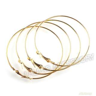   color plated gold mainly shape new wholesale hoop earrings earwires