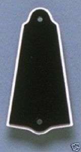 NEW Truss Rod Cover For Gibson   BLACK With White Trim  