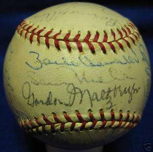 1963 Minnesota Twins Team Autographed Signed Baseball KILLEBREW  