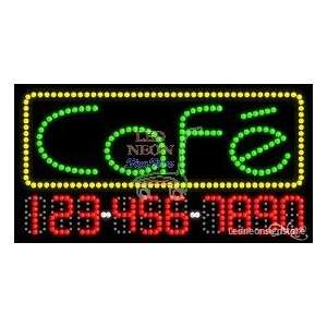  Cafe LED Business Sign 17 Tall x 32 Wide x 1 Deep 