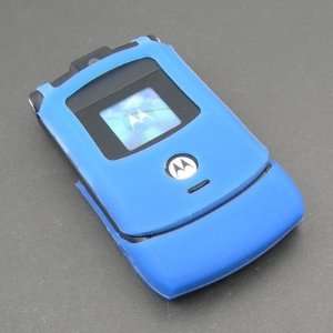   Blue Silicone Skin Case Tubes for Motorola RAZR V3 