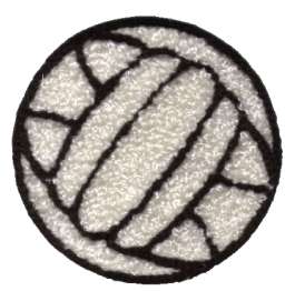 Volleyball Chenille Embroidered Iron On Patch 670048  