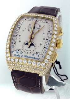   & Schaldenbrand Gran Chrono Astro Moon Phase 18K Gold Diamond Watch