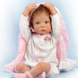 Sweet Princess Hold That Pose Vinyl Baby Girl Doll  
