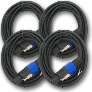  Seismic Audio   SPRW15 (4 Pack)   15 Foot Raw Wire to 