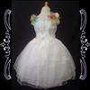 Flower Girls Princess Wedding Pageant Costumes Dance Dress NEW White 9 