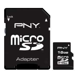  PNY 16 GB Class 4 microSDHC Flash Memory Card P SDU16G4 EF 