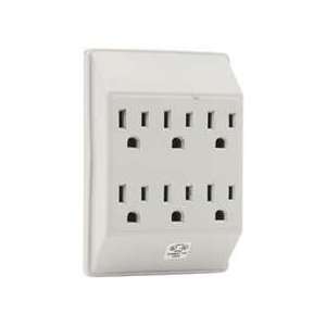  PPP PP 16000TW 6 Outlet Wall Tap (White) Electronics