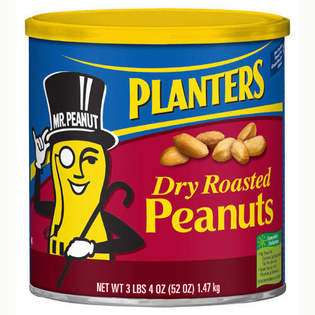 Planters Dry Roasted Peanuts   52oz 