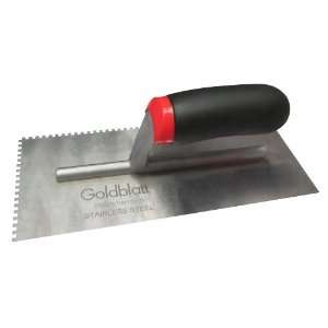   By 1/8 Inch Square Notch Trowel With Pro Grip Handle