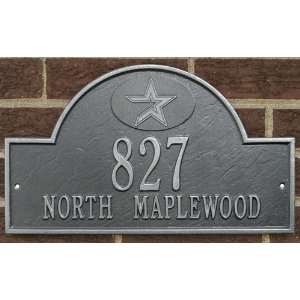 Houston Astros Pewter & Silver Personalized Address Plaque wall 