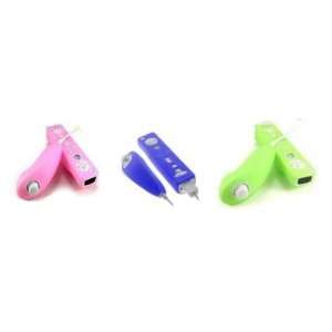   Nunchuk (Pink, Blue and Green) + Fishbone Style Keychain Everything
