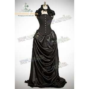 Gothic Victorian Rococo Drop Bustle Absinthe Long Skirt