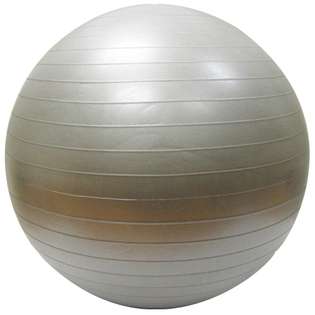 Cleverbrand Inc. Burst Resistant Yoga/Exercise Ball with Pump, Silver 