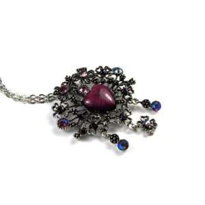  Purple Broach and Colored Dangles and Sparkles on Extra 