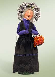 Byers Choice Halloween Witch with Lace Hat 377H 13  