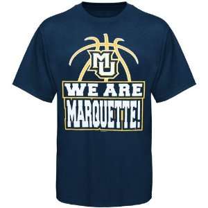  Marquette Golden Eagles Navy Blue We Are Marquette T shirt 